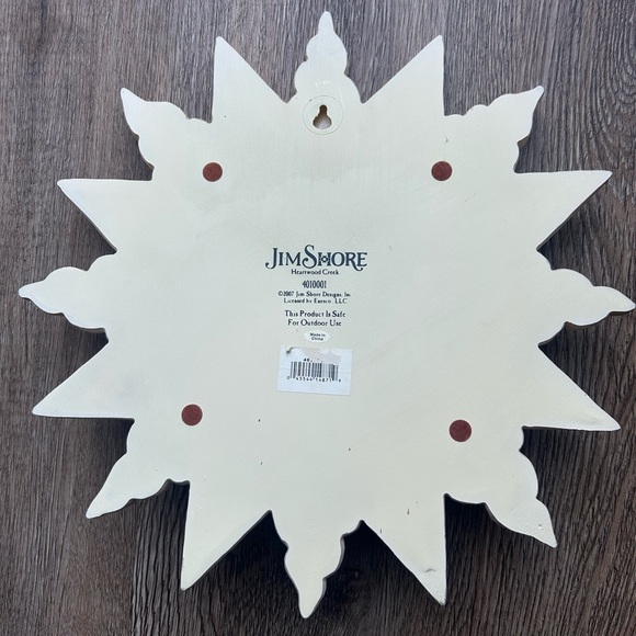 Jim Shore Celestial Sun Wall Art in Cream and Blue 2007 Wall Hanging - Picture 3 of 3